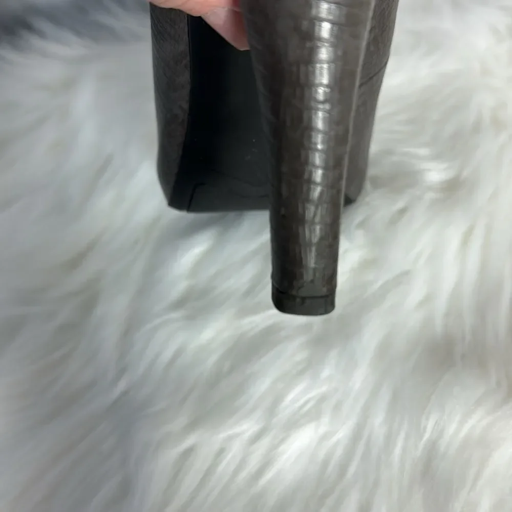 Franco Sarto‎ Cicero Grey Leather Hidden Platform Pumps Sz 8